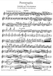 Halvorsen/Händel: PASSACAGLIA / housle a violoncello
