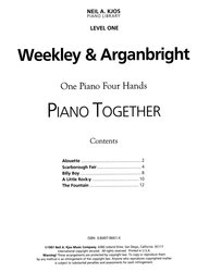 Weekly &amp; Arganbright: Piano Together / 1 klavír 4 ruce