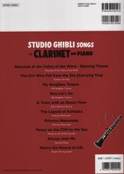 Studio Ghibli Songs (easy - intermediate) / klarinet a klavír