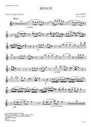 Danzi: Sonata per clarinetto e pianoforte / klarinet a klavír