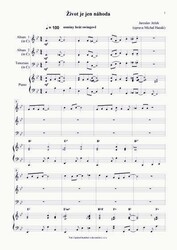 Ježek: Tři písně pro tři saxofony (AAT) a klavír