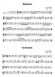 Drobné skladby baroka / zobcová flétna (příčná fléna, housle, hoboj) a klavír (cembalo)