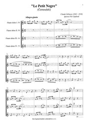 Debussy: Le Petit Negre (Černoušek) / kvartet zobcových fléten (SSAT)