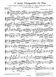Köhler: Der Fortschritt im Flotenspiel, Opus 33, Heft 1, 2. Stimme / Pokrok ve hře na příčnou flétnu, díl 1, part pro druhou flétnu