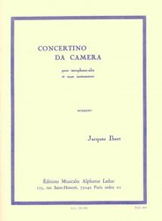 CONCERTINO DA CAMERA by Jacques Ibert for Alto Sax &amp; Piano / altový saxofon a klavír