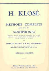 COMPLETE METHOD FOR ALL SAXOPHONES by H.Klose / saxofon