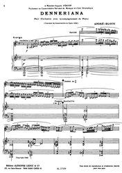 DENNERIANA by André-Bloch / klarinet a klavír