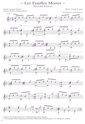 Chansons for Classical Guitar arranged by C.Hartog / kytara