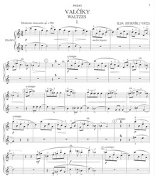 WALTZES by Ilja Hurnik / piano duets