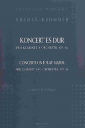 AMOS Editio, s.r.o. Koncert ES-DUR, OP. 36 pro klarinet a orchestr (klavírní výtah) - F.V.Kramář        klarinet&piano