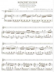 Koncert ES-DUR pro trumpetu a smyčcový orchestr (klavírní výtah) - J.K.J Neruda       trumpeta &amp; piano