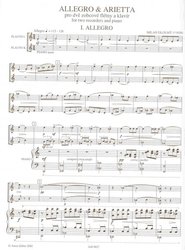 Allegro &amp; Arietta - Milan Dlouhy / dvě zobcové flétny a klavír