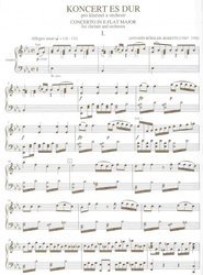 Koncert ES-DUR pro klarinet a orchestr (klavírní výtah) - Antonin Rossler-Roseti  klarinet &amp; piano
