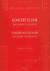 AMOS Editio, s.r.o. Koncert ES-DUR pro klarinet a orchestr (klavírní výtah) - Antonin Rossler-Roseti    klarinet&piano