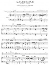 Koncert ES-DUR pro klarinet a orchestr (klavírní výtah) - Jan Anderle  klarinet &amp; piano