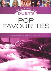 WISE PUBLICATIONS Really Easy Piano Duets - POP FAVORITES / 16 hitů populární hudby v úpravě pro 1 klavír a 4 ruce