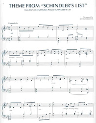 SCHINDLER'S LIST, theme from motion picture    piano solo