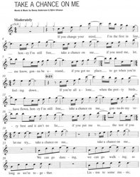 ABBA easy arrangements + Audio Online / příčná flétna