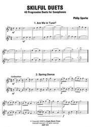 Skilful Duets - 40 Progressive Duets for Saxophones / 40 snadných duet pro mírně pokročilé hráče na saxofon