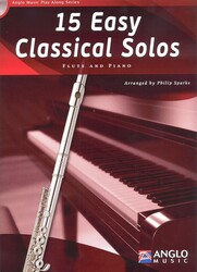 15 Easy Classical Solos + CD / příčná flétna a klavír