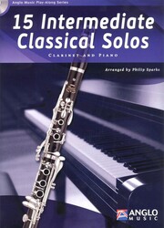 Anglo Music Press 15 Intermediate Classical Solos + CD / klarinet + klavír