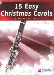 Anglo Music Press 15 Easy Christmas Carols + CD / klarinet + klavír