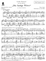 DIE LUSTIGE WITWE by Franz Lehár / akordeon