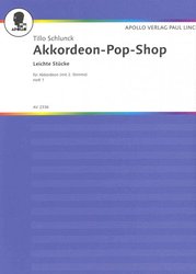 AKKORDEON POP SHOP 1 - jednoduché skladby pro jeden nebo dva akordeony