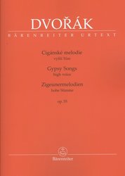 Dvořák: Cigánské melodie op. 55 / zpěv (vyšší hlas) a klavír