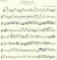 Mozart - Concerto in C major, KV 299 for flute, harp and orchestra (piano reduction)