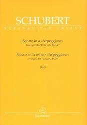 SCHUBERT: Sonata in A minor D821 (ARPEGGIONE) pro příčnou flétnu a klavír