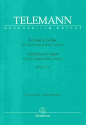 Telemann: Concerto in G major for Viola, Strings and Basso continuo / viola a klavír