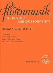 Franz Xaver Richter - DUE DUETTI for two flutes / dvě příčné flétny