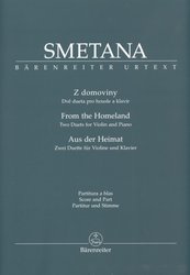 SMETANA: Z domoviny (urtext) - dvě skladby pro housle a klavír