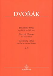 DVOŘÁK: Slovanské tance op. 46 / 1 klavír 4 ruce