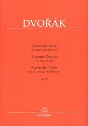 DVOŘÁK: Slovanské tance op. 72 / 1 klavír 4 ruce