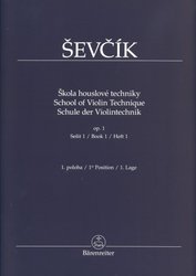 Otakar Ševčík - Opus1, Škola houslové techniky, sešit 1 (1.poloha)