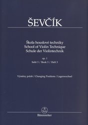 Otakar Ševčík - Opus 1, Škola houslové techniky, sešit 3 (výměny poloh)