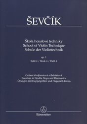 Otakar Ševčík - Opus 1, Škola houslové techniky, sešit 4 (cvičení dvojhmatová a flažoletová)