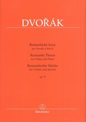 DVOŘÁK: Romantické kusy op.75 / housle a klavír