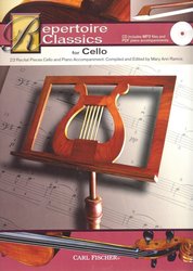 CARL FISCHER REPERTOIRE CLASSICS for CELLO + CD / violoncello + piano