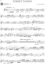 VUELVO AL SUR by Astor Piazzolla + Audio Online / klarinet a klavír