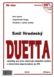 Blesk Market s.r.o. DUETTA - Emil Hradecký + CD // Bb hlas - skladby pro dva nástroje stejného ladění - dueta