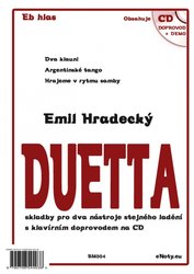 Blesk Market s.r.o. DUETTA - Emil Hradecký + CD // Eb hlas - skladby pro dva nástroje stejného ladění - dueta