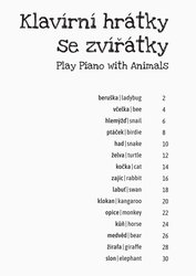 Klavírní hrátky se zvířátky - jednoduché skladbičky pro malé klavíristy