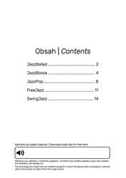 Modern Jazz Suite 2 + Audio Online / pět jazzových skladeb pro sólo klavír