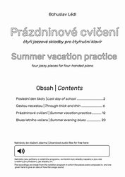 Bohuslav Lédl: Prázdninové cvičení / jazzové skladby pro 1 klavír 4 ruce