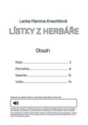 Lístky z herbáře / zpěv a klavír