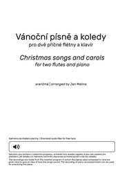 Vánoční písně a koledy pro dvě příčné flétny a klavír