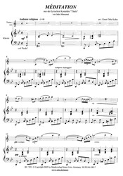 Méditation (from THAIS) / tenorový saxofon a klavír